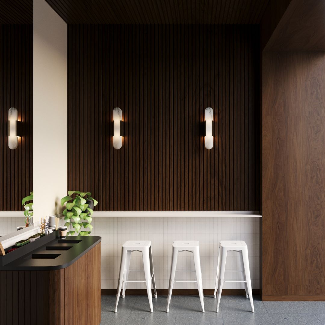 Brown Slat Wall Panel
