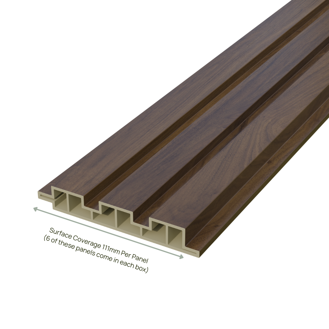 Brown Slat Wall Panel