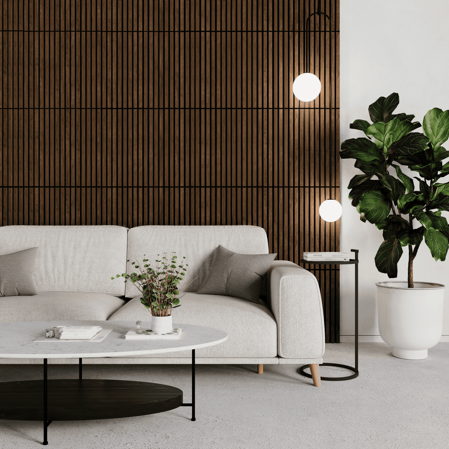 Brown Acouwood® on Black Felt Acoustic Wood Wall Panels