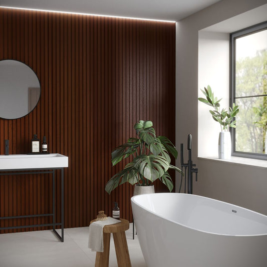 Jarrah - Waterproof Slat Pro Wall Panel