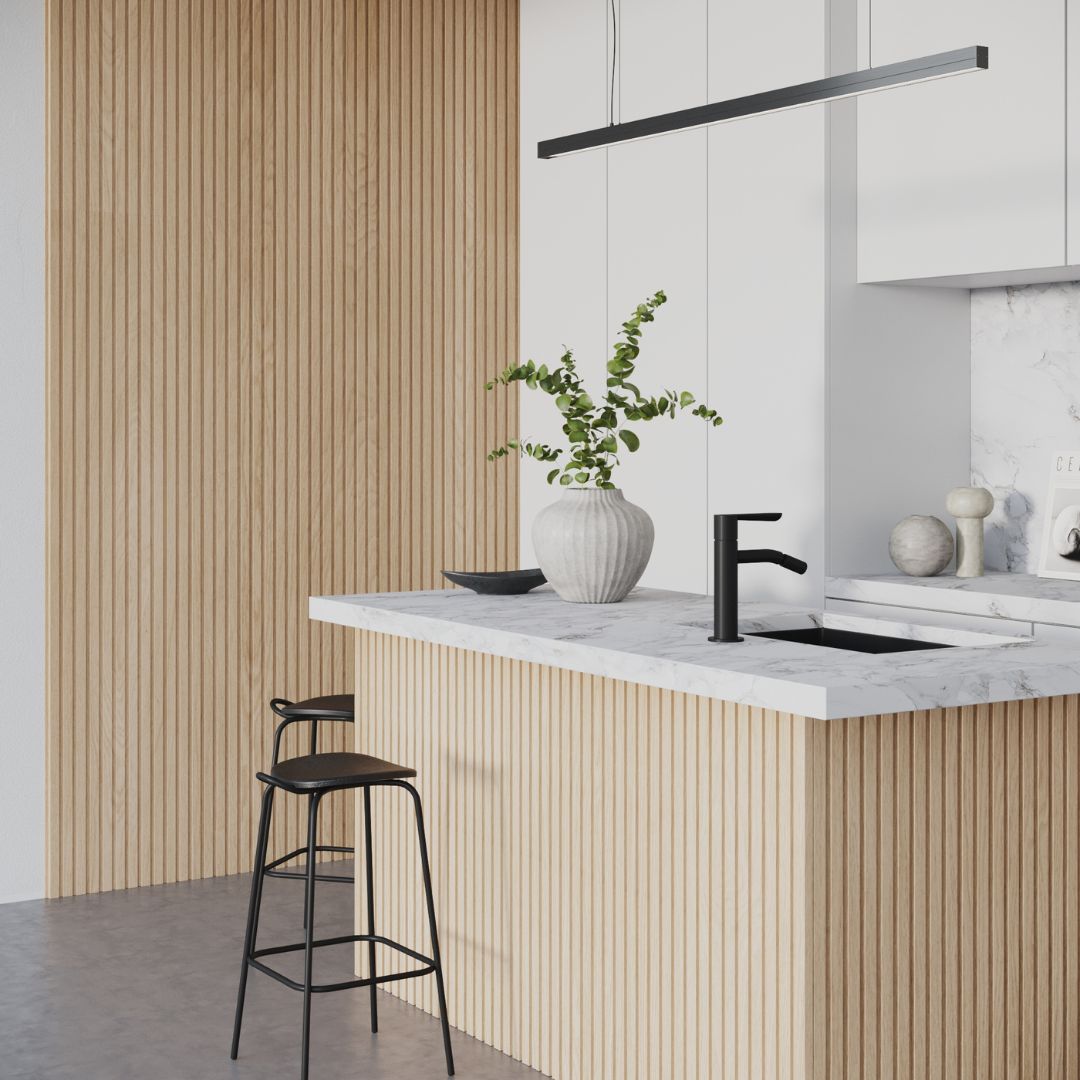 Light Oak - Waterproof Slat Pro Wall Panel