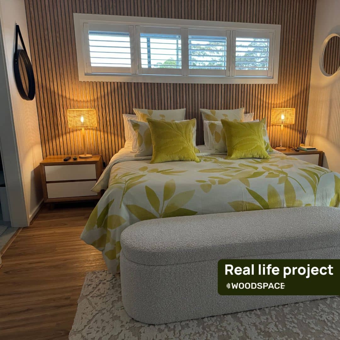 Natural Oak on Light Acouwood® Wood Wall Panels - Pre-order 10th Nov
