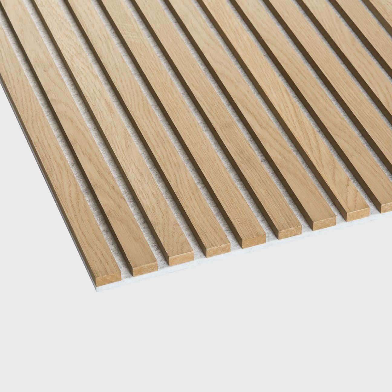 Natural Oak on Light Acouwood® Wood Wall Panels - Pre-order 10th Nov
