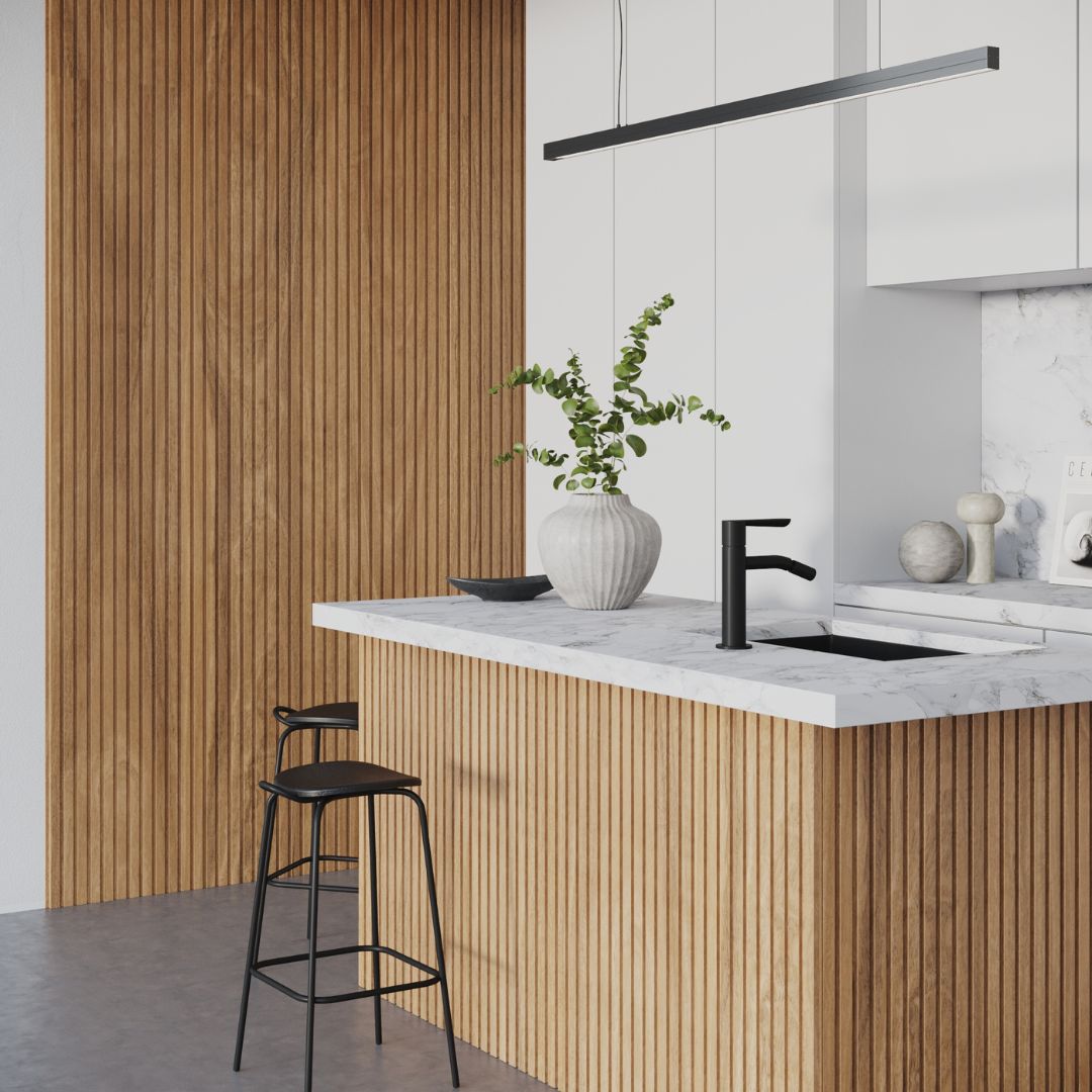 Spotted Gum - Waterproof Slat Pro Wall Panel