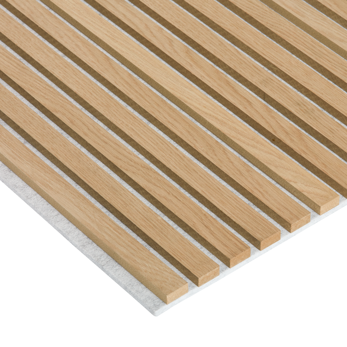 Natural oak (on light felt) Acouwood® Wood Wall Panels