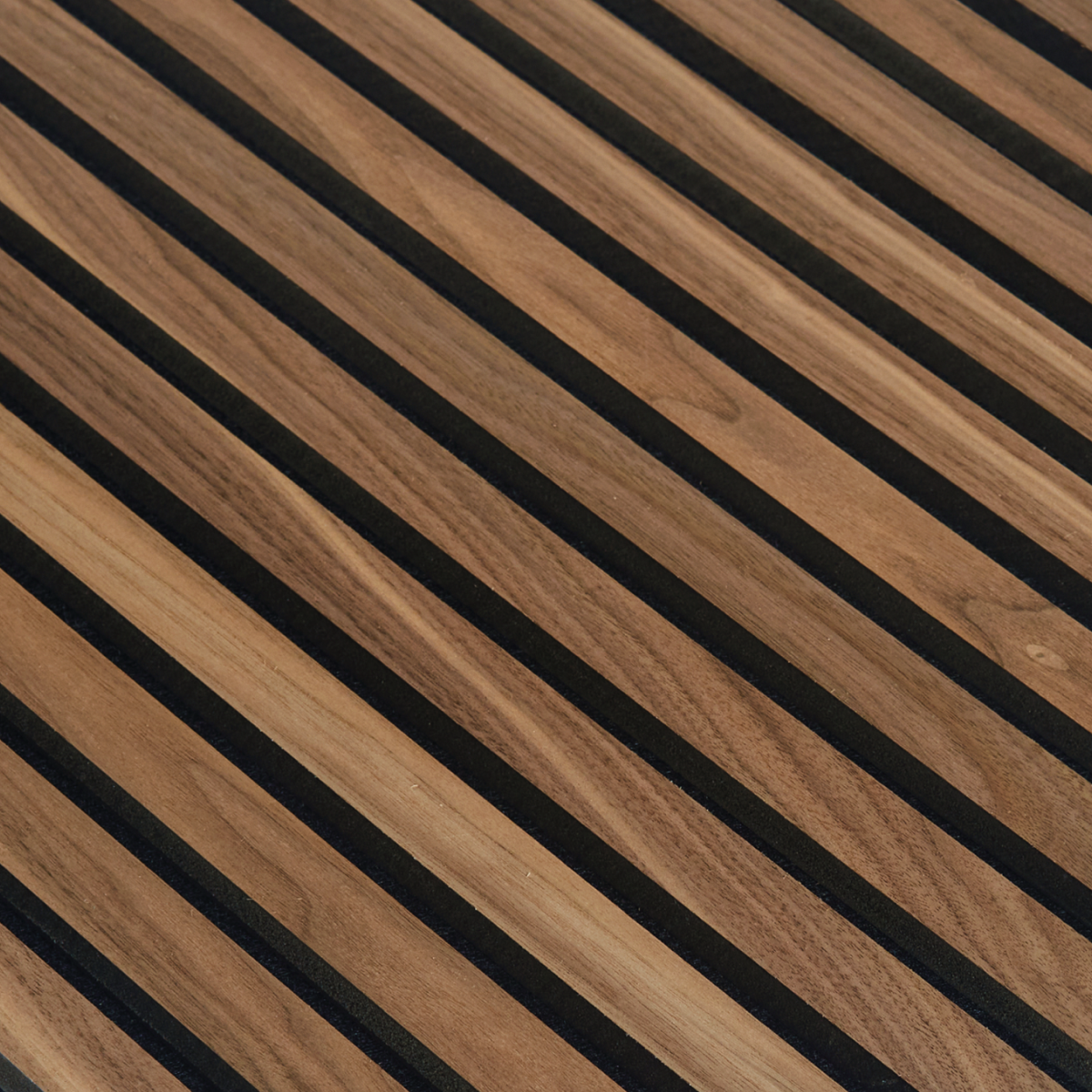 Walnut (Lacquered) on Black Acouwood® Wood Wall Panels