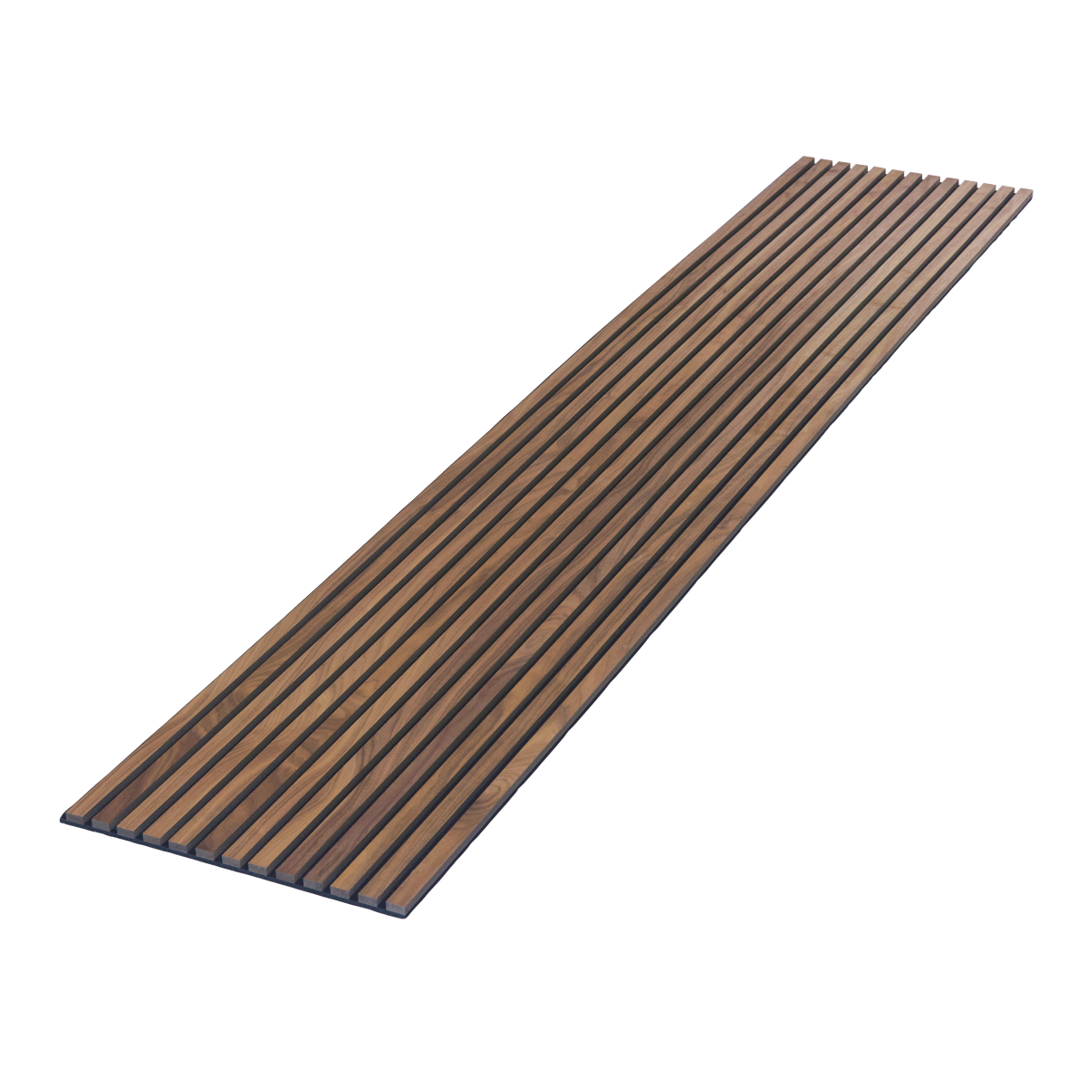 Walnut (Lacquered) on Black Acouwood® Wood Wall Panels