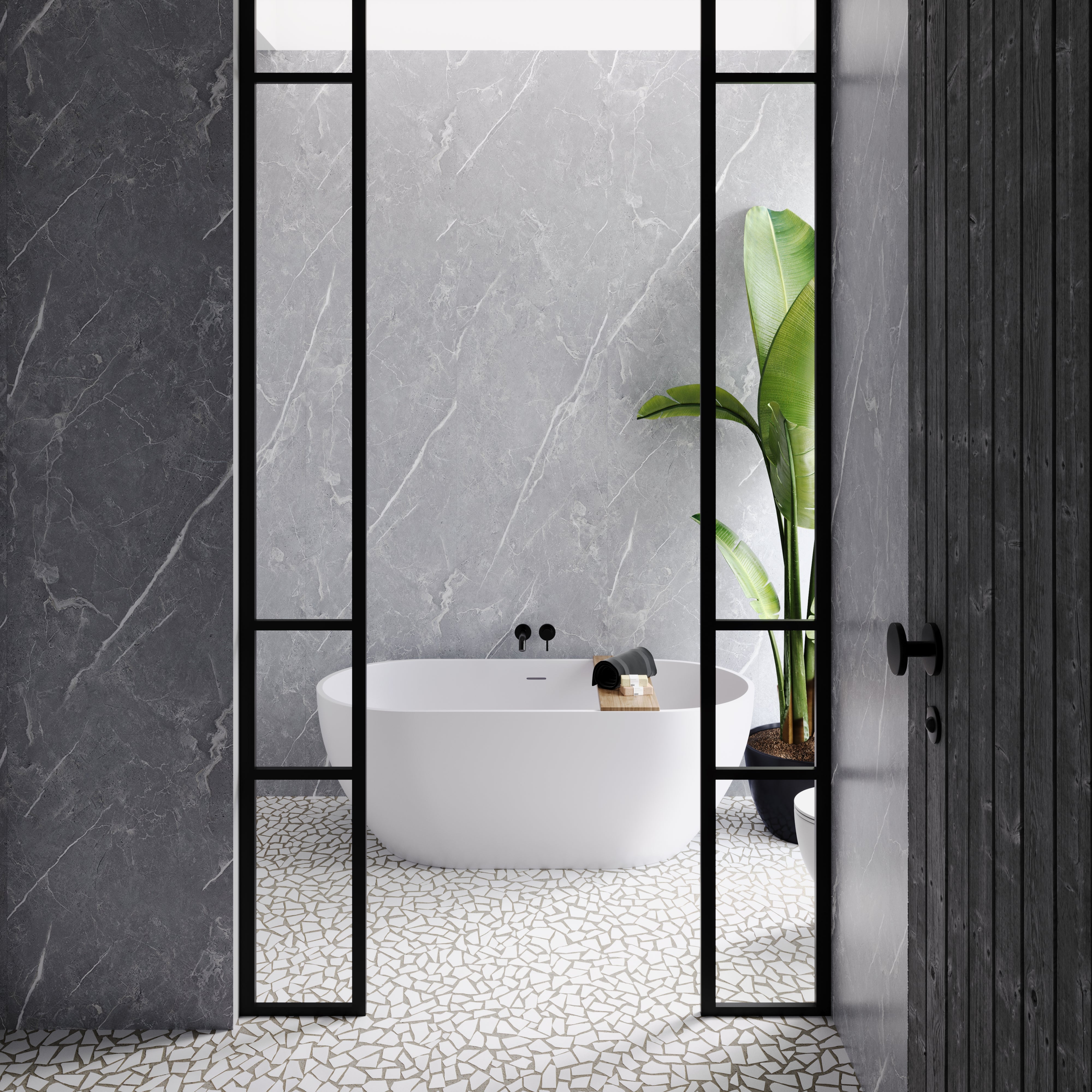 Grey Marble - StoneDesign™ Panels (2 Panels / Box)