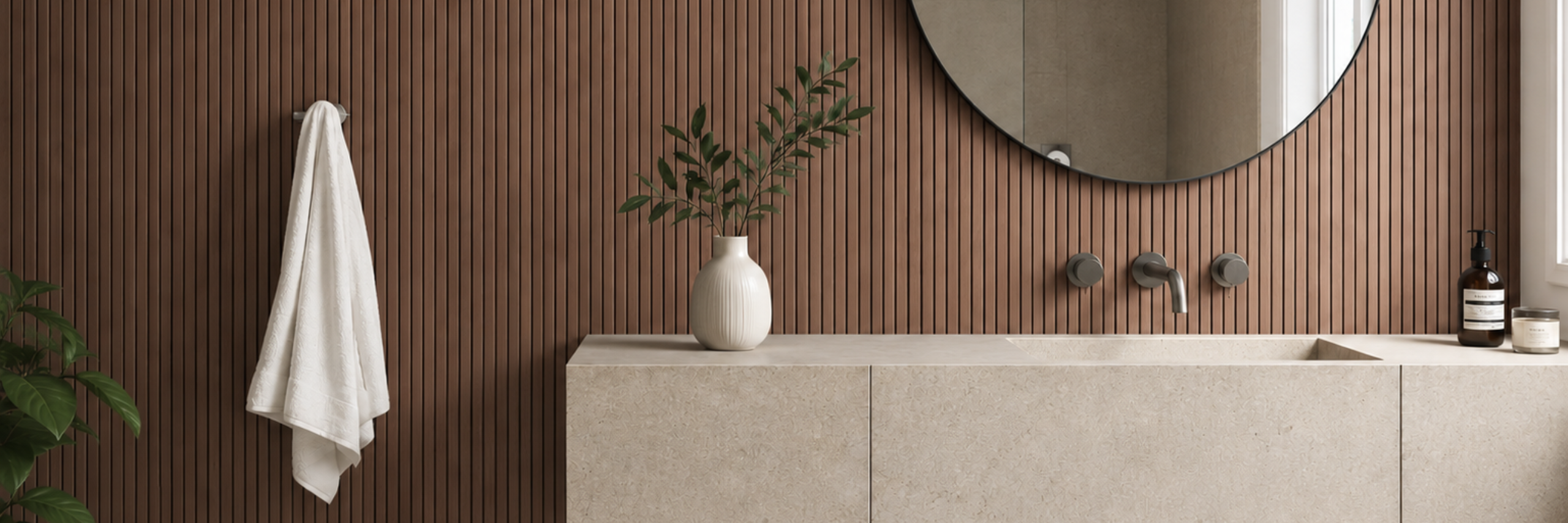 slatlite wood look wall panels woodspace waterproof