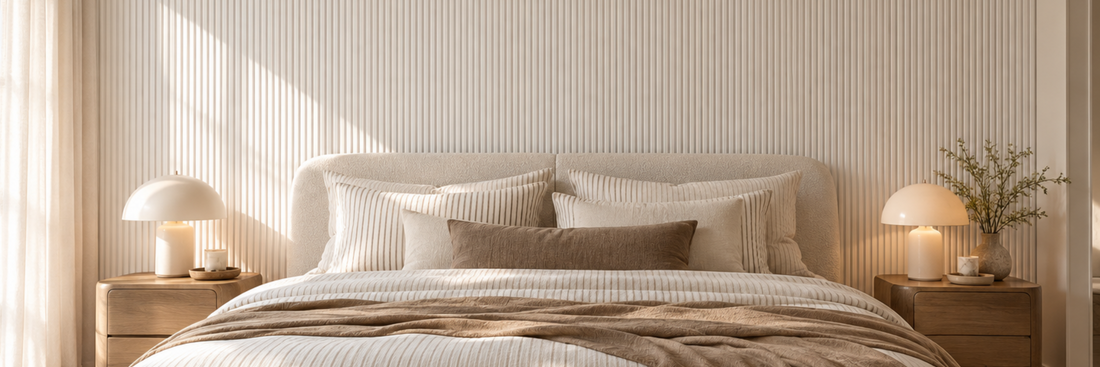Slat Walls Behind the Bed: The New Headboard