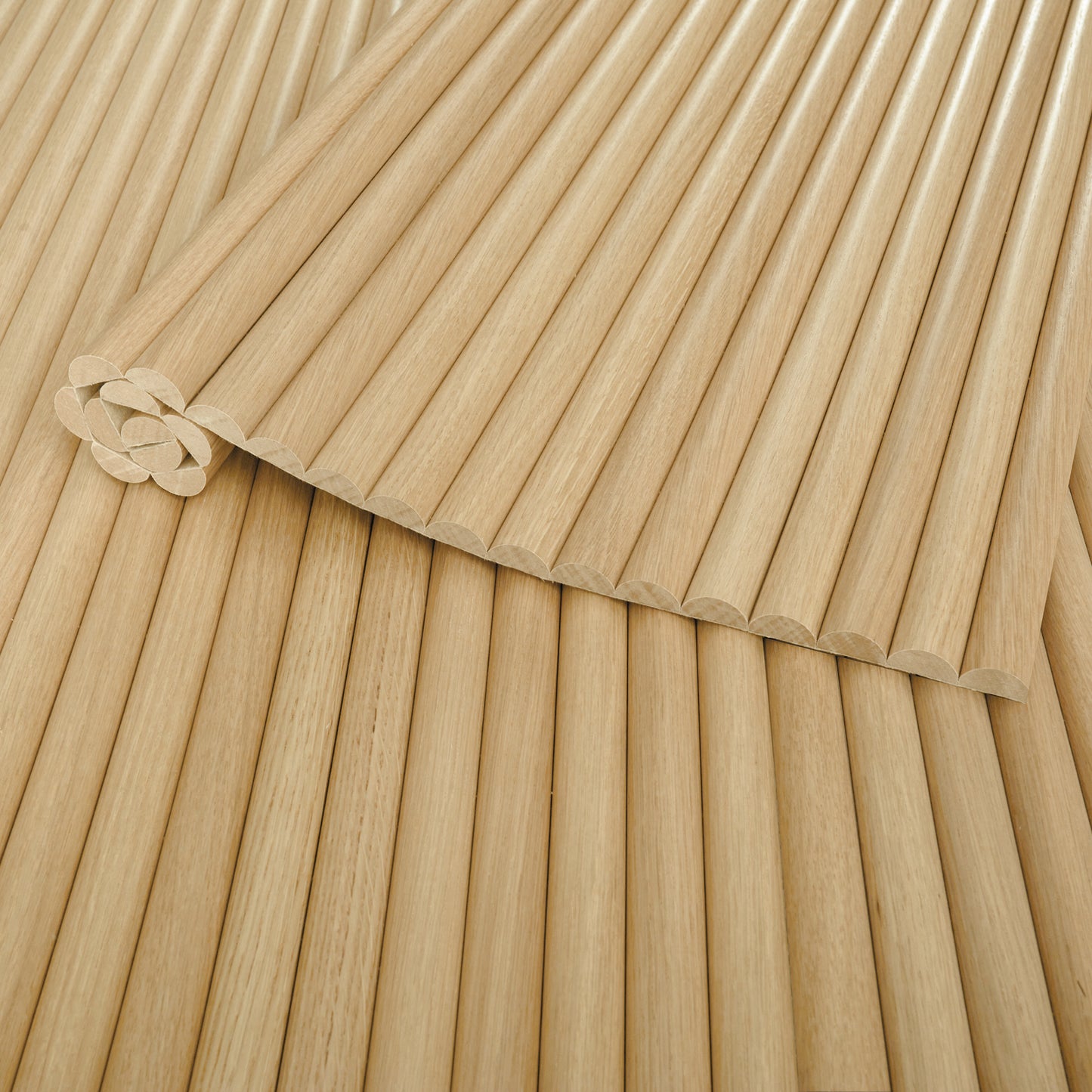 Natural Oak - Round 25mm (Flexo™ Timber)