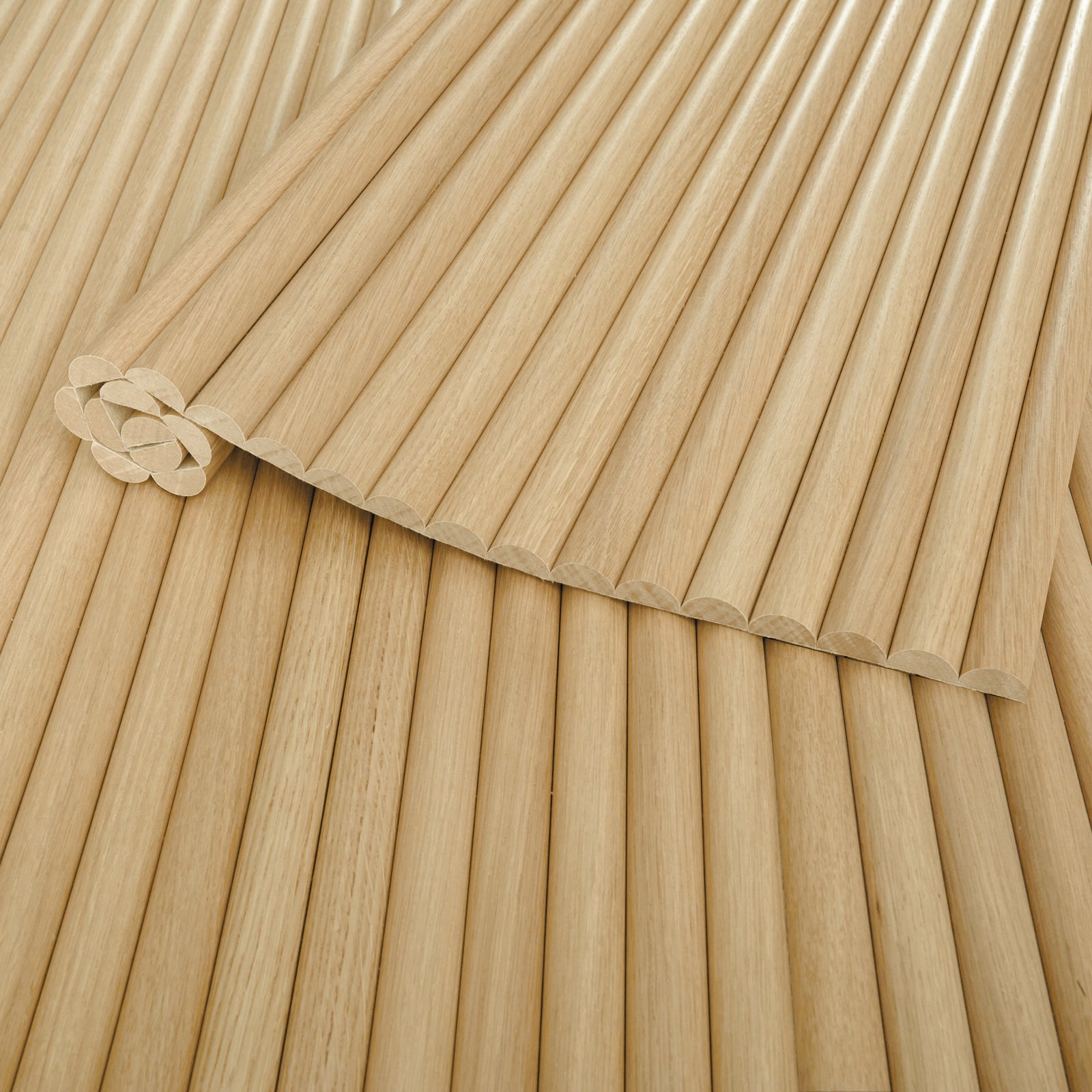 Natural Oak - Round 25mm (Flexo™ Timber)