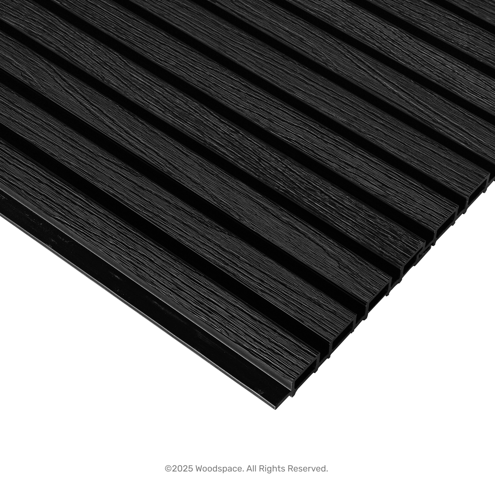 Rear Cladding Black - Outdoor Timber Slat Wall Panel & WPC Cladding – Woodspace
