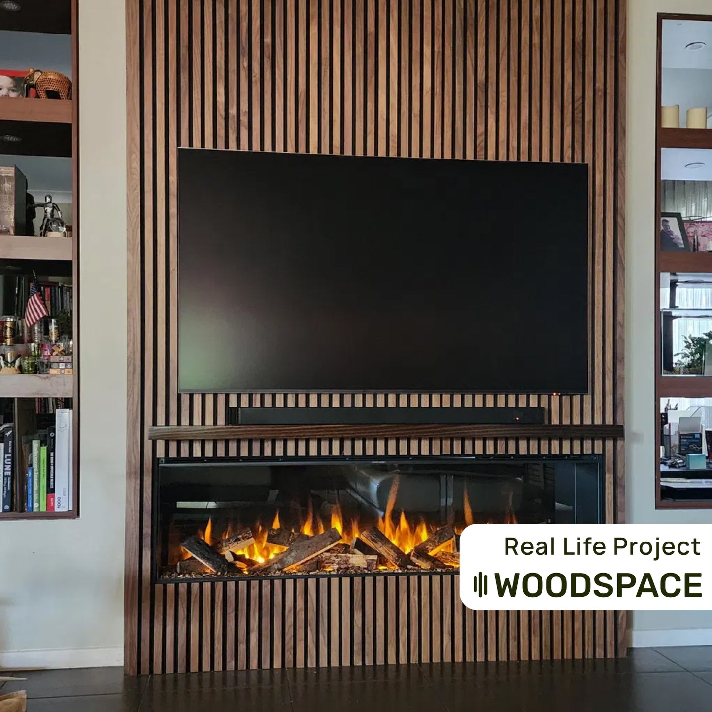 Walnut on Black (Acouwood® Surround)