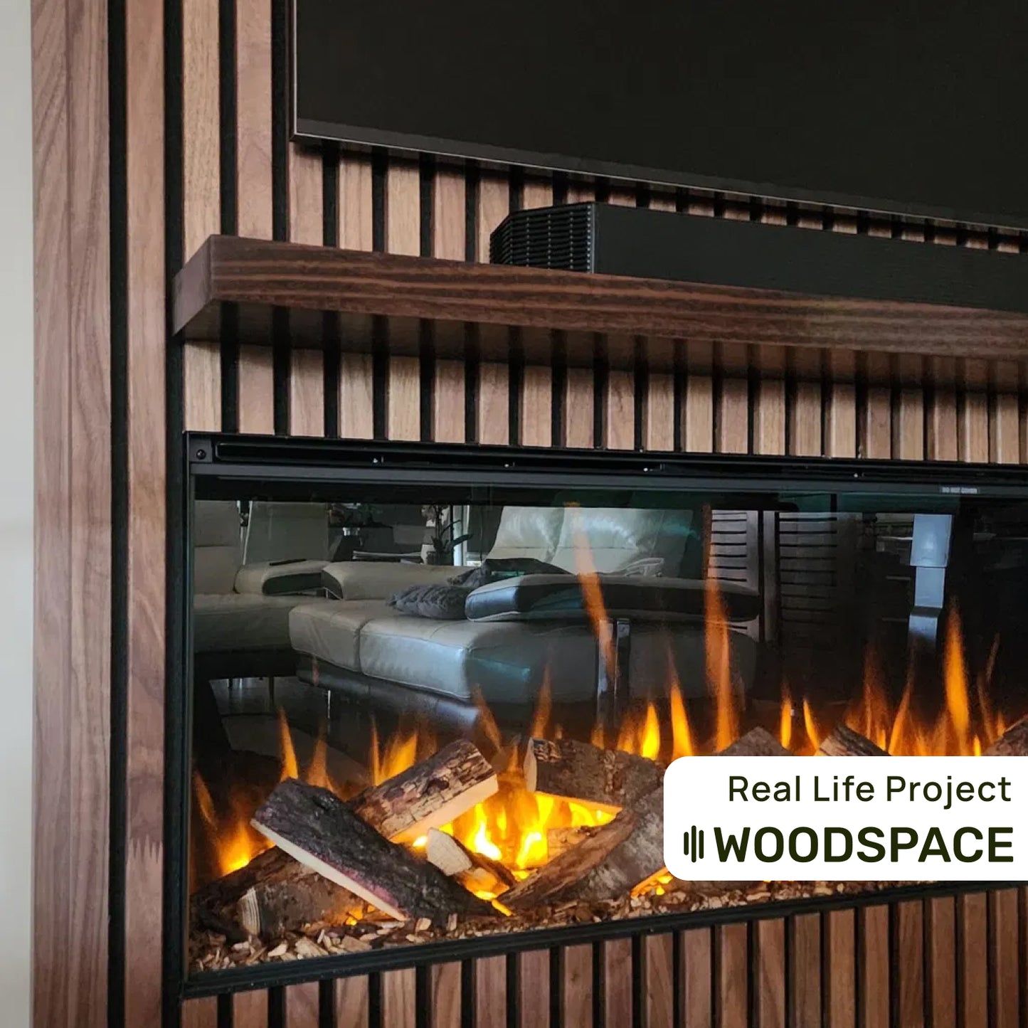 Walnut on Black (Acouwood® Surround)