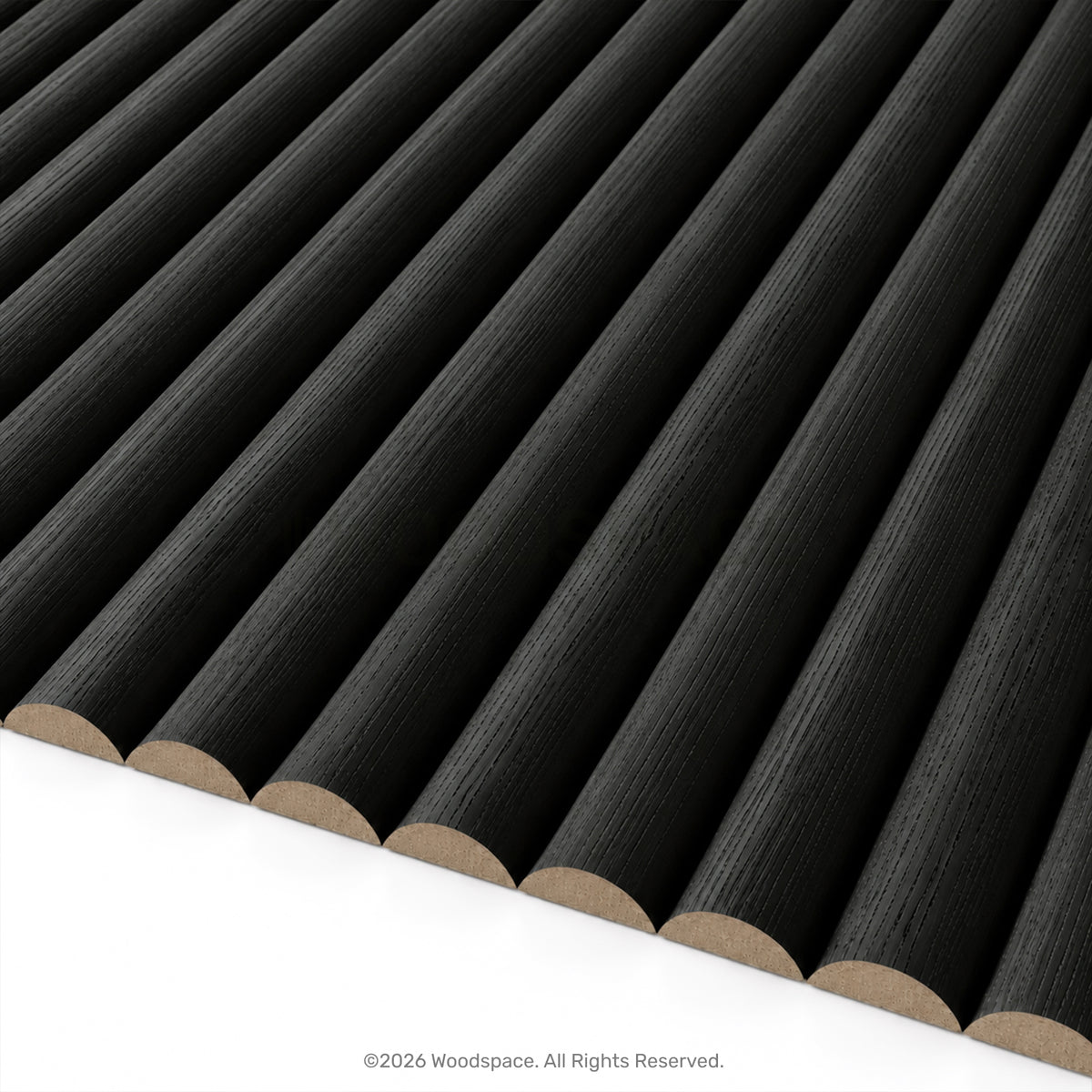 Black Oak - Round 25mm (Flexo™ Timber Design)