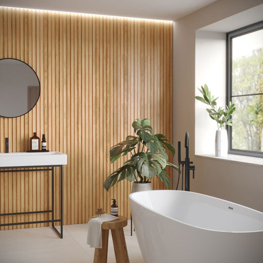 Blackbutt Slat Wall Panel