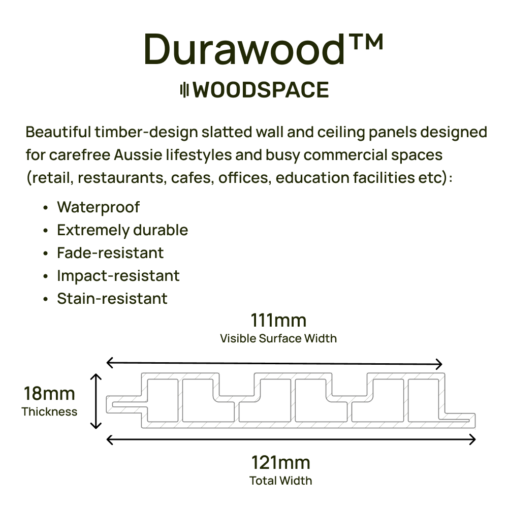 Blackbutt Slat Wall Panel