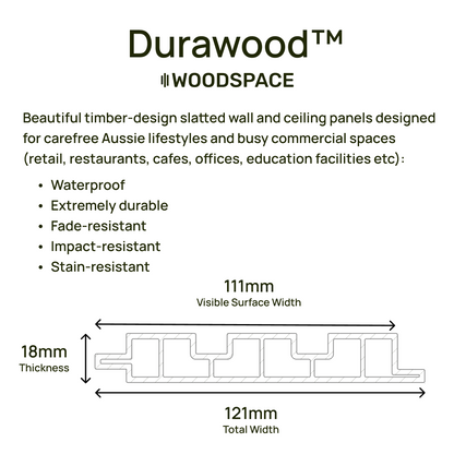 Blackbutt Slat Wall Panel