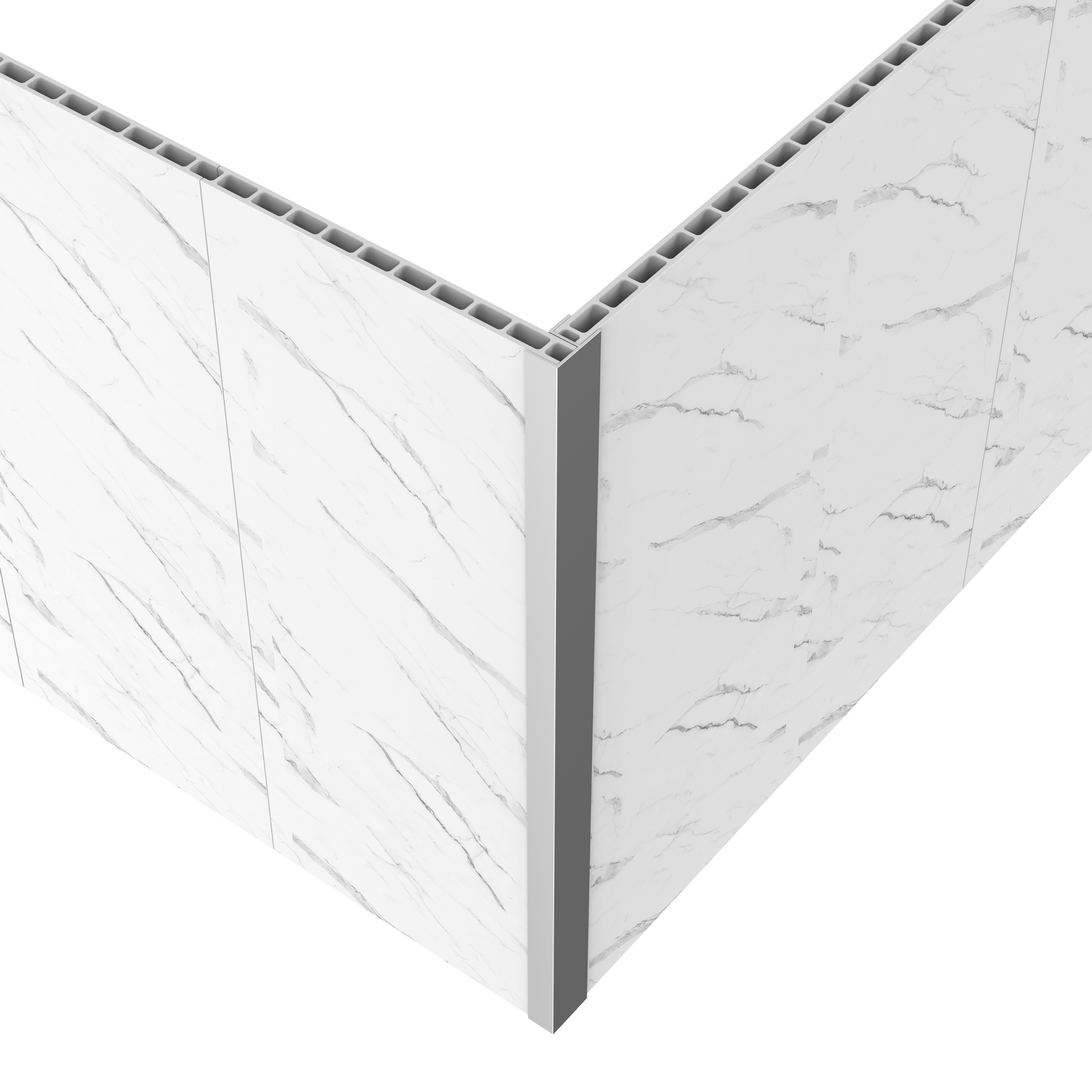 Silver - Corner Trim for StoneDesign™ Panels