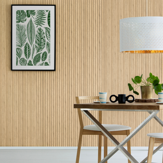 Natural Oak - Waterproof Slat Lite