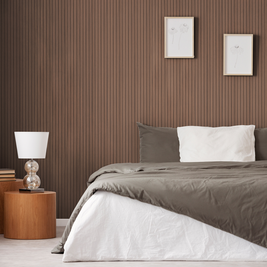 Walnut - Waterproof Slat Lite