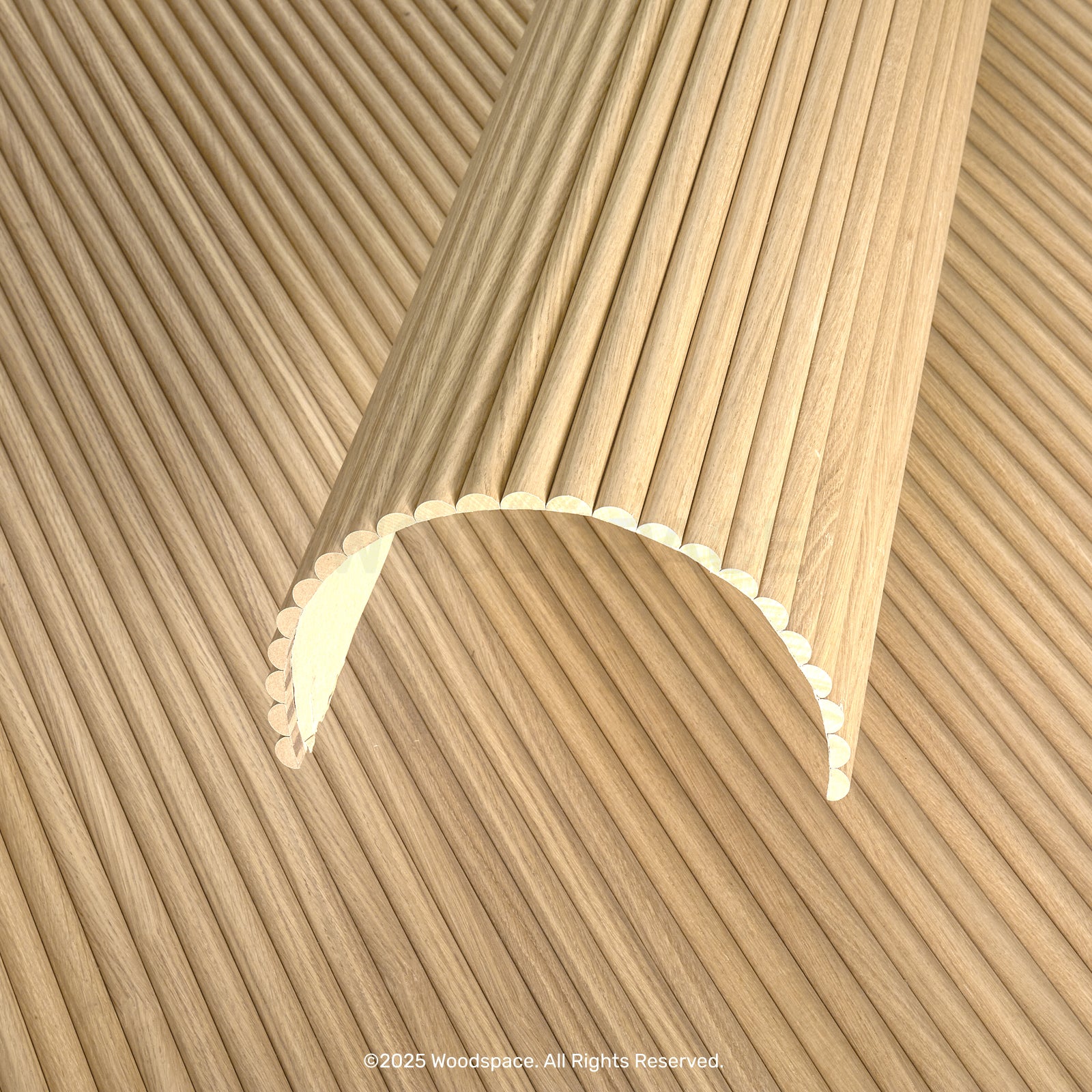 Natural Oak - Round 25mm (Flexo™ Timber)