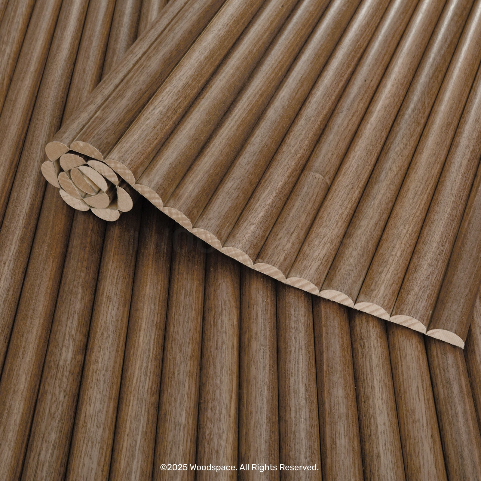 Walnut - Round 25mm (Flexo™ Timber)