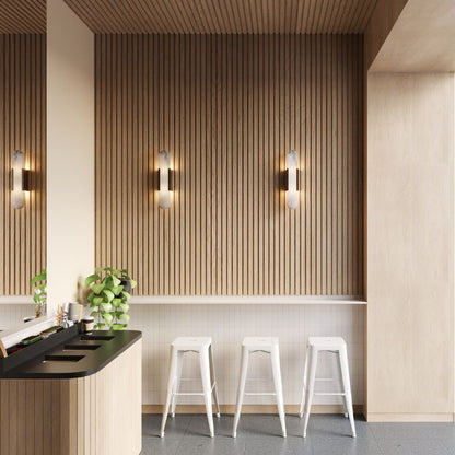 Light Oak Slat Wall Panel