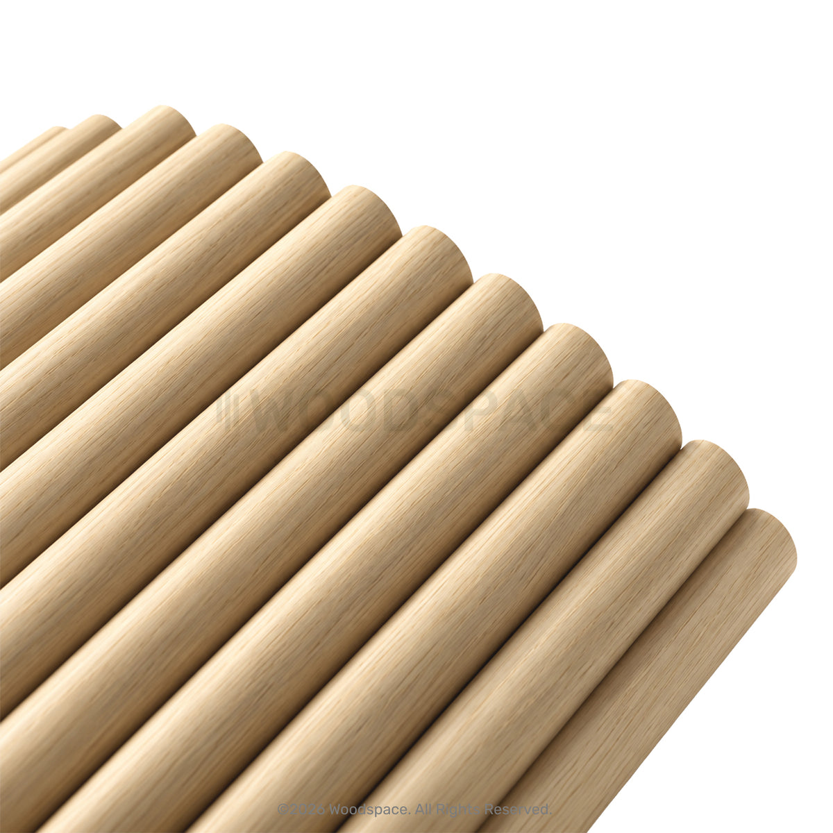 Natural Oak - Round 25mm (Flexo™ Timber Design)