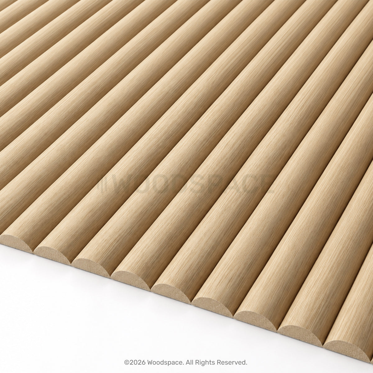 Natural Oak - Round 25mm (Flexo™ Timber Design)