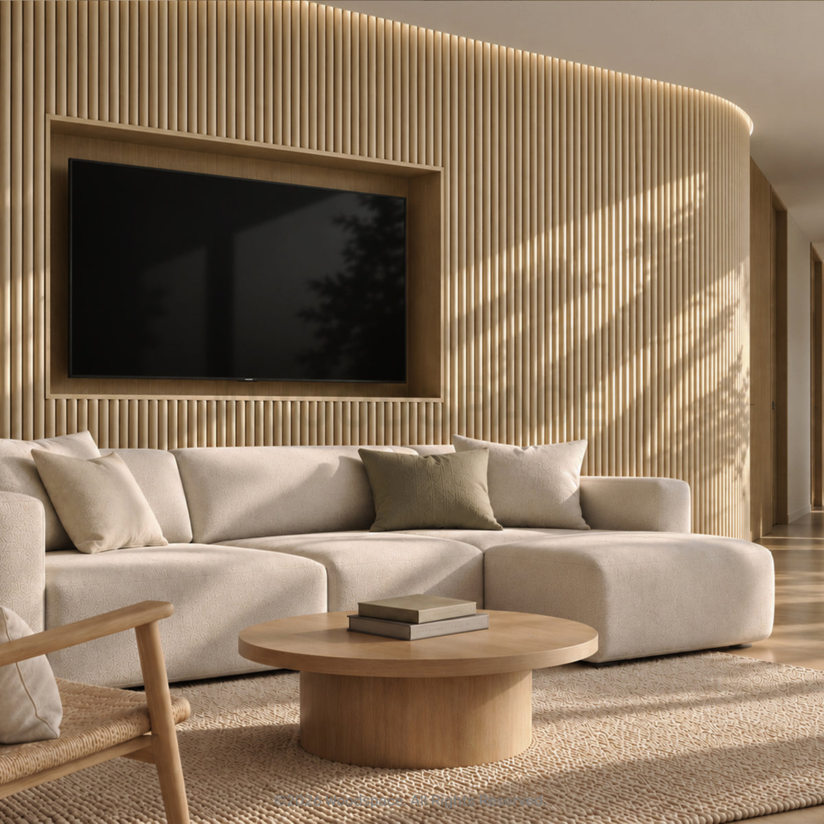Natural Oak - Round 25mm (Flexo™ Timber Design)