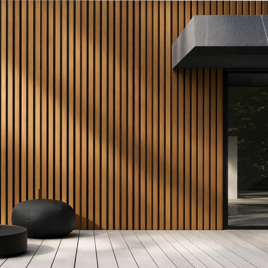 Black - Outdoor Timber Slat Wall Panel & WPC Cladding – Woodspace