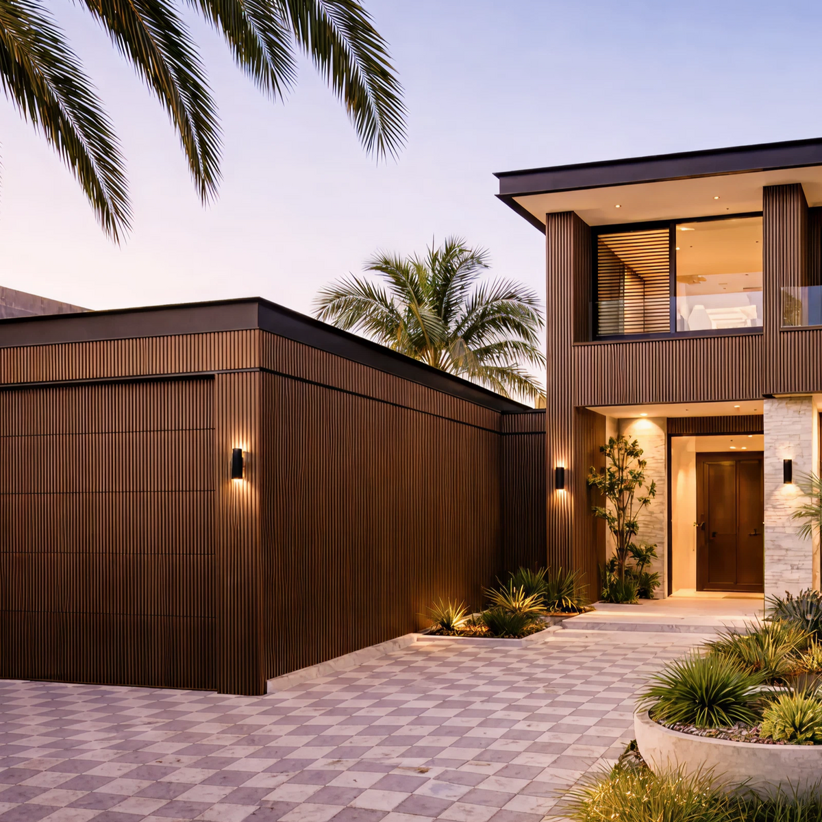Cladding Back Panel Blackbutt - Outdoor Timber Slat Wall Panel & WPC Cladding – Woodspace