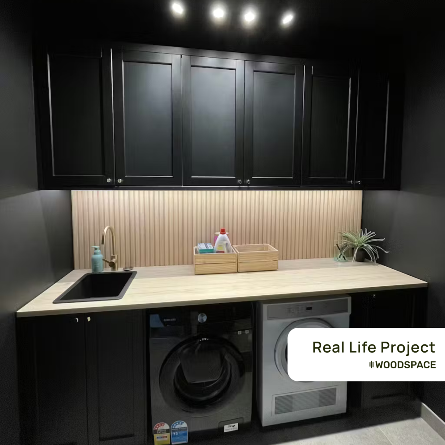 Cream Oak - Waterproof Slat Lite