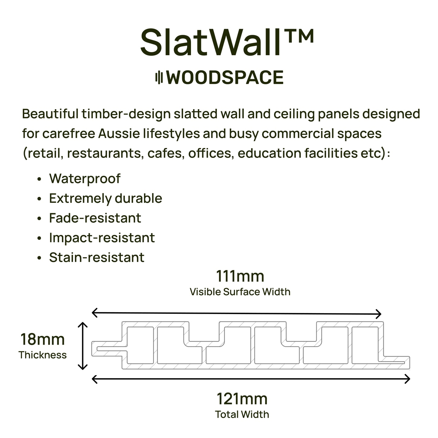 Light Oak - Waterproof Slat Pro Wall Panel