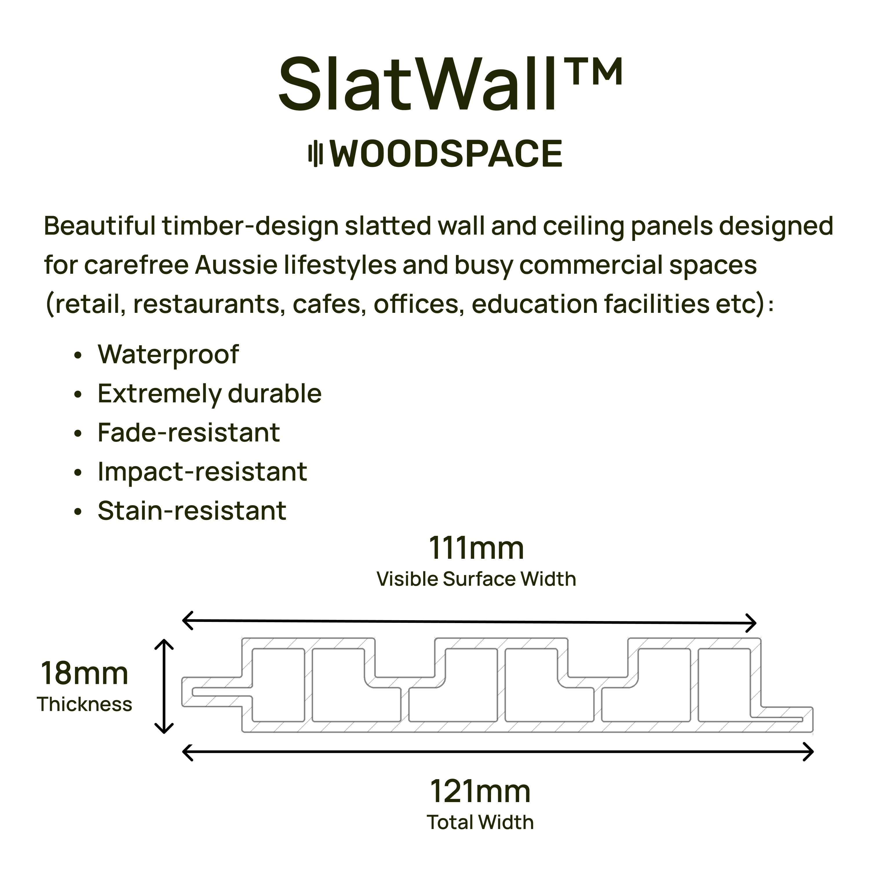 Light Oak - Waterproof Slat Pro Wall Panel
