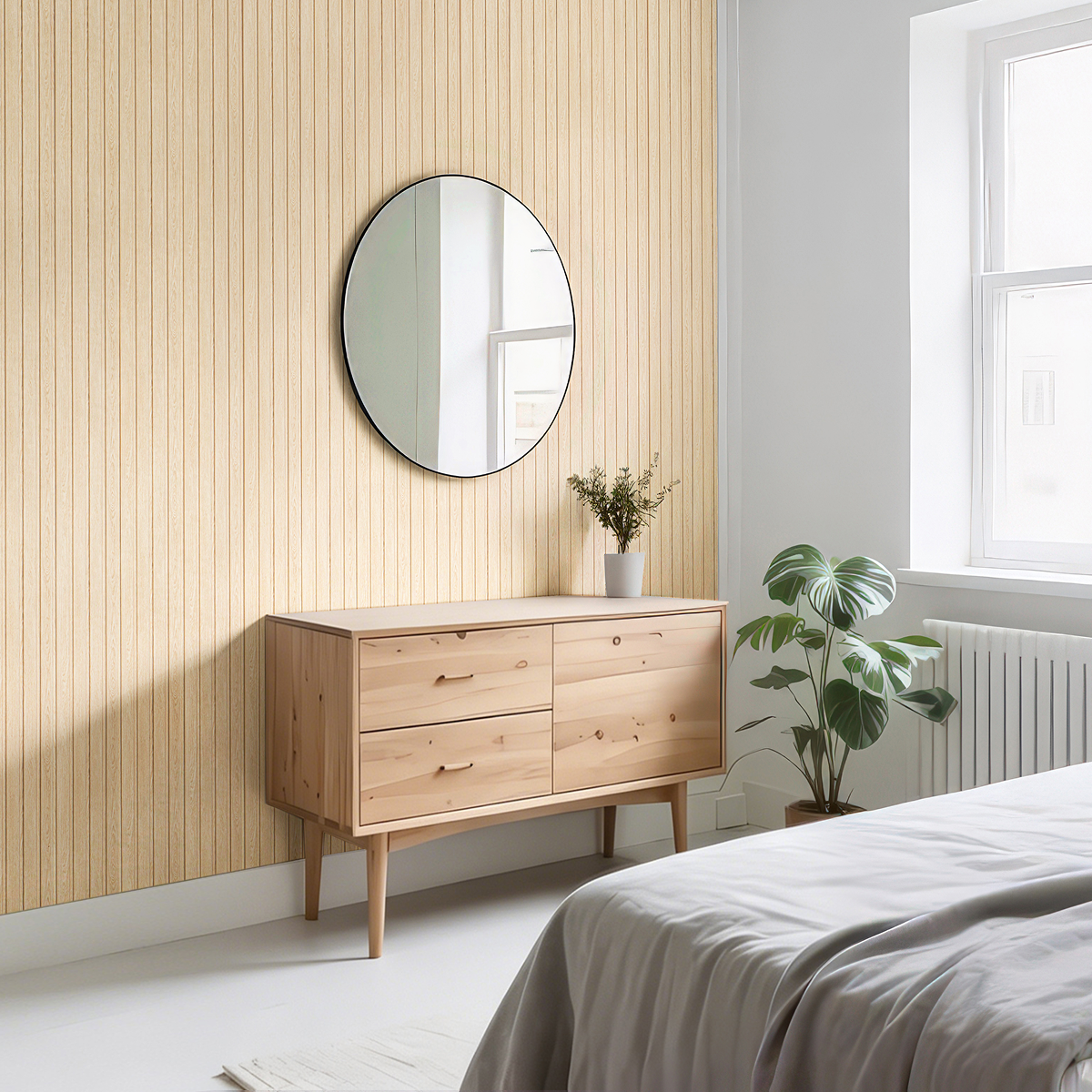 Warm Oak - Waterproof Slat Lite