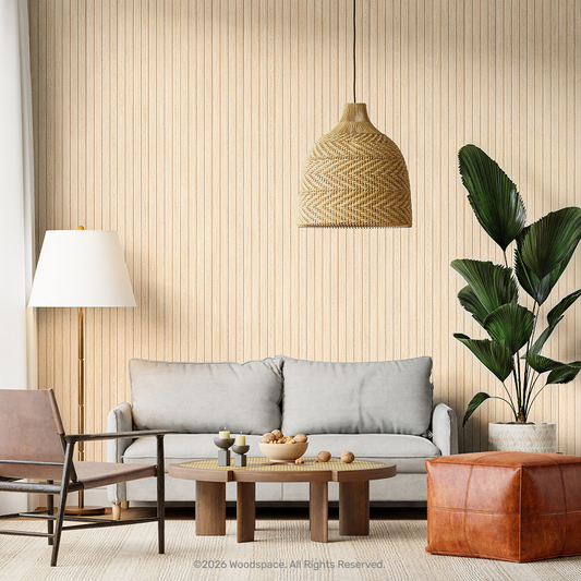 Warm Oak - Waterproof Slat Lite