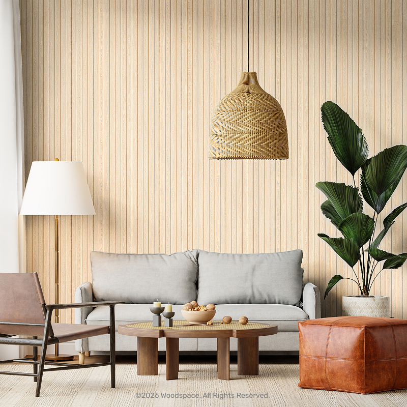 Warm Oak - Waterproof Slat Lite