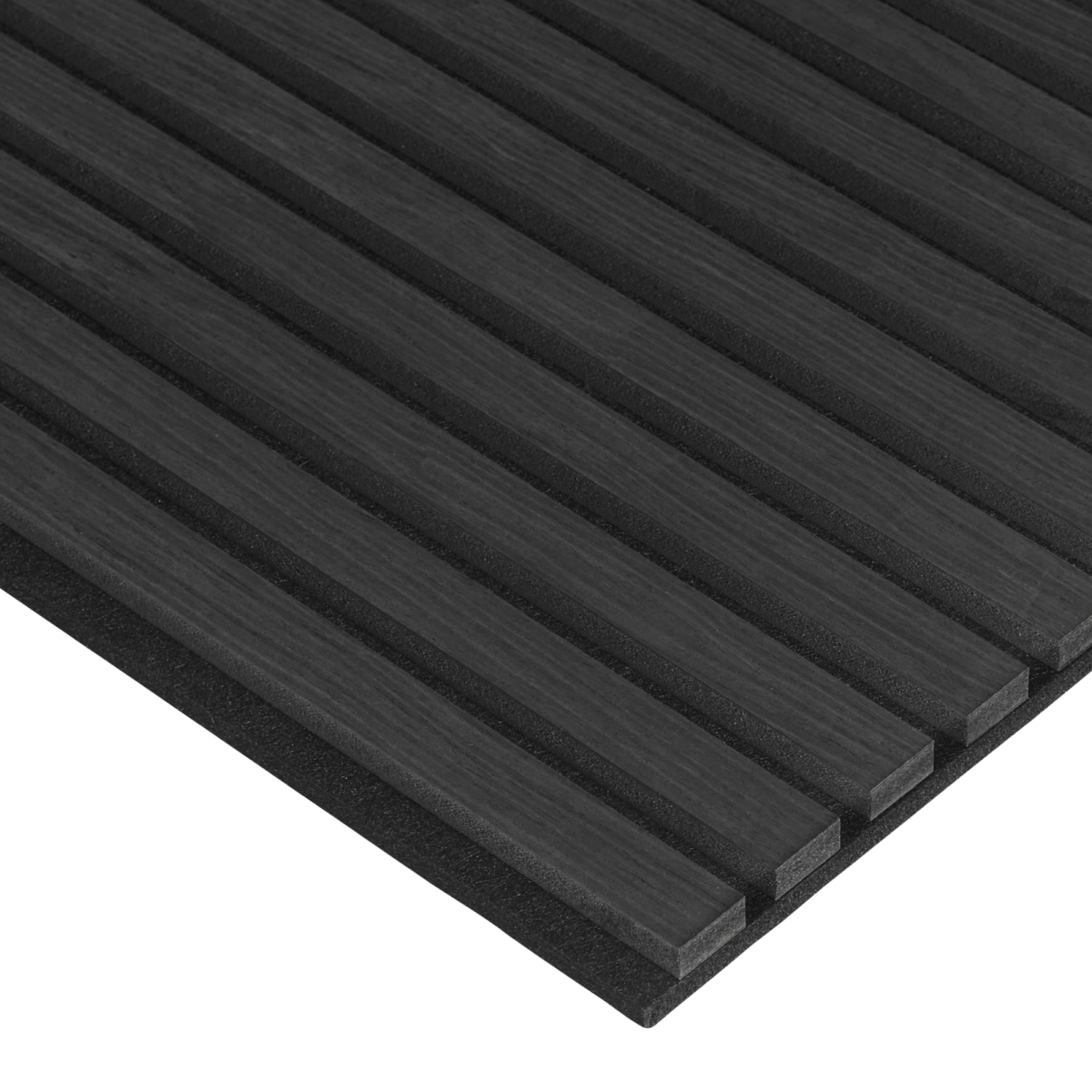 Black (Lacquered) on Black Acouwood® Wood Wall Panels