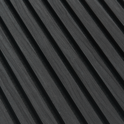 Black (Lacquered) on Black Acouwood® Wood Wall Panels