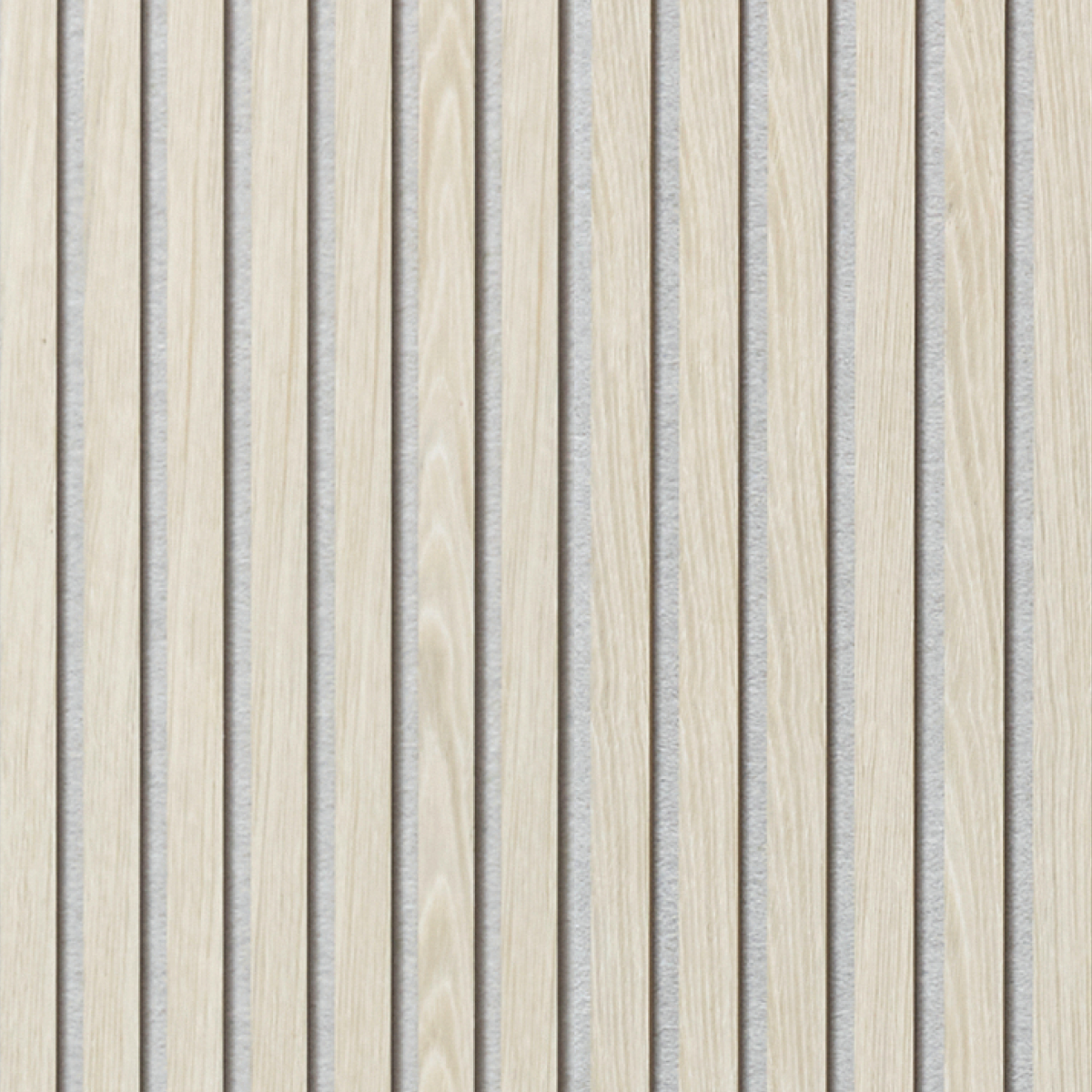 White Oak (Lacquered) on White Felt Acouwood® Wood Wall Panels