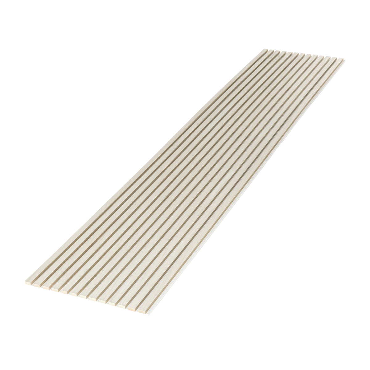 White Oak (Lacquered) on White Felt Acouwood® Wood Wall Panels