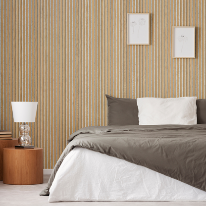 Natural oak (on light felt) Acouwood® Wood Wall Panels