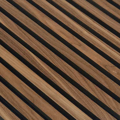 Walnut (Lacquered) on Black Acouwood® Wood Wall Panels
