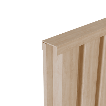 Light Oak Finishing Trim - Matching Film Wrap Aluminium