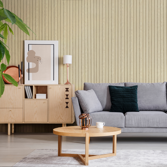 Cream Oak - Waterproof Slat Lite
