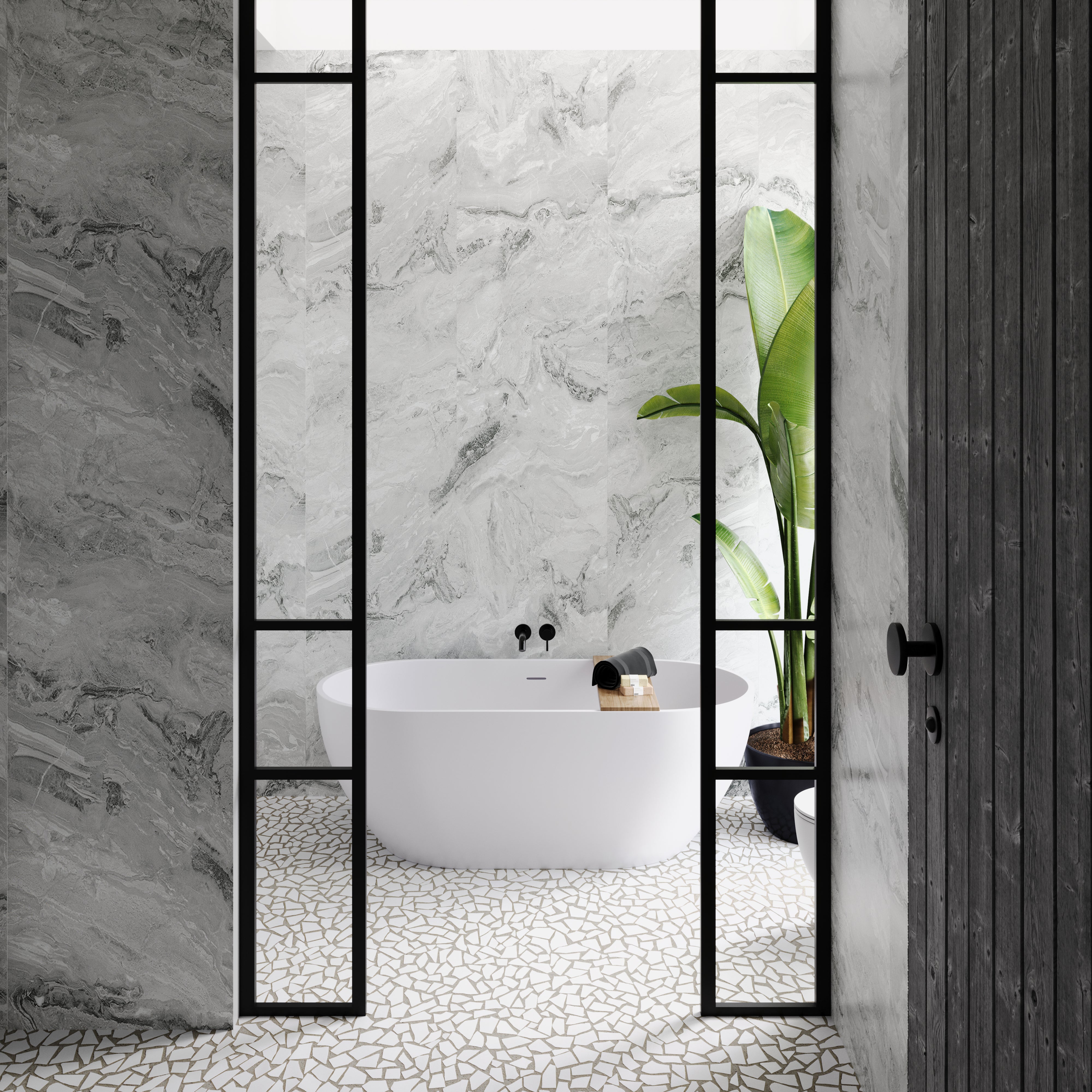 Grey Quartz - StoneDesign™ Panels (2 Panels / Box)